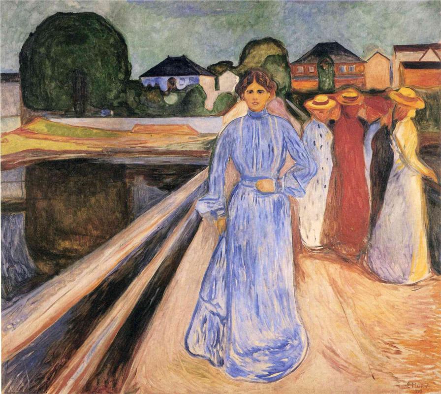 Women on the Bridge, 1902 - Edvard Munch Painting